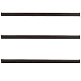 KOTARBAU® 3 Piezas Burlete Puerta Entrada - PVC - 100 cm - Cepillo Puerta Entrada - Marrón - Automático - Cubre Puertas Suelo - Protector contra Insectos Polvo Viento