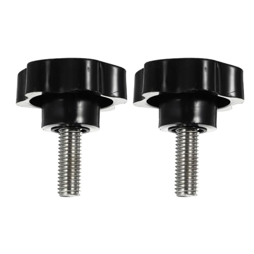 Kichvoe 2 PièCes Vis De Serrage Hexagonales Ergonomiques 2.28X1.81In PoignéEs AntidéRapantes Pour Accessoires Rail En T PièCes De Parasol Et Cadre D'Auvent...
