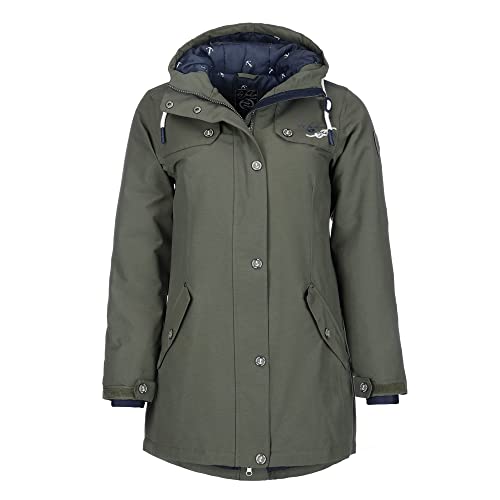 DryFashion Damen Winter Canvas Mantel Parka Stockholm Cover