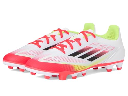 Image of adidas F50 Club FG /MG Football Cleats, Tesoye /Cblack /Lucred, Firm Ground /Multi-Ground Soccer Shoes