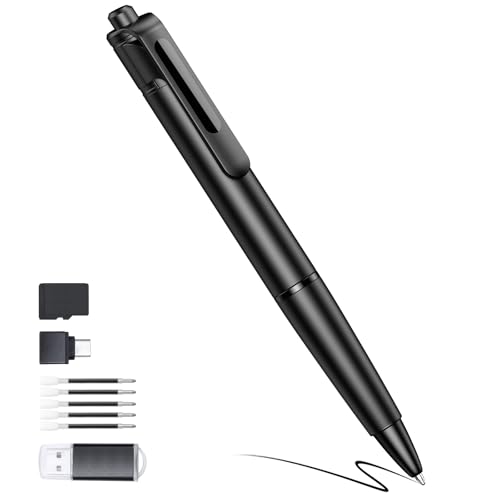 TMKLOE 2.7K Small Cam Security Camera, 64 GB Portable Camera Pen, Mini Cam Pen...