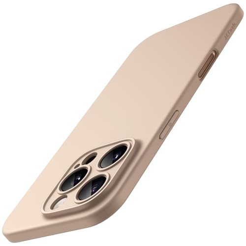 Image of JETech Slim Case for iPhone 16 Pro Max, Desert Titanium | Camera Lens Protection, Ultra-Thin Matte Finish, Lightweight Minimalist Cover