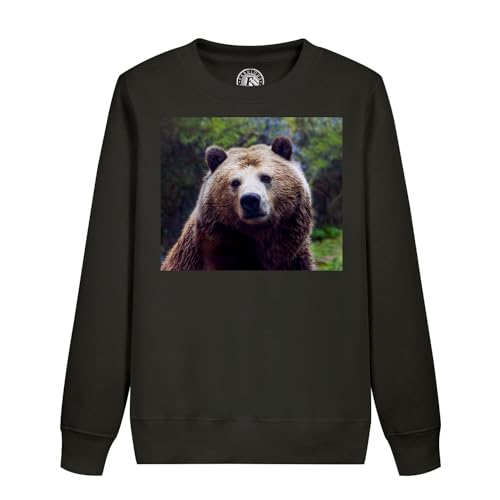 Sweatshirt enfant grizzli ours brun vêtement chaud pour fille et garçon