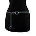 Rave Waist Chain for Women Rainbow Chain Belt Plus Size Fashion Body Chain Jewelry Cute Belly Chain Festival Accessories(Colorful, Large(130cm/51.2in))