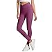 Girls Crossover High Waisted Leggings - Basic Solid Seamless Stretchy Workout Casual Yoga Dance Pants for 5-16 Years