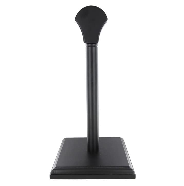 Medieval Warrior Handmade Round Base Wooden Helmet Stand Display (Black Stand)