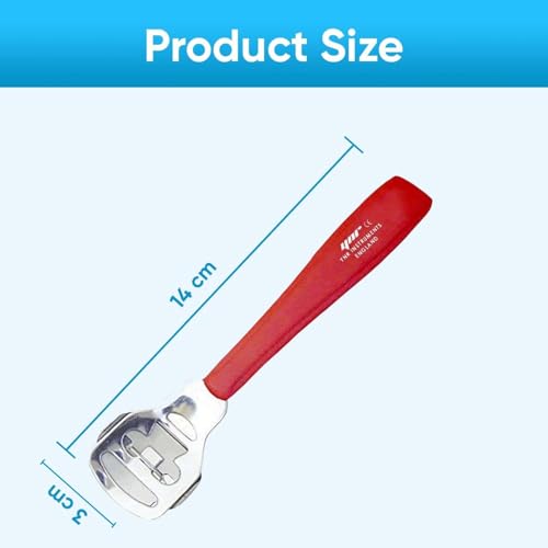 Image of YNR Callus Remover for Feet - Foot File Corn & Callus Remover, Pedicure Tool Includes 10 Replacement Heads, Heel Scrubber & Scraper, Corn Remover for Feet | (Red)