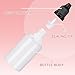 Tioncy 100 Pcs 30ml Plastic Dropper Bottles Bulk Squeezable Liquid Bottles with Leak Proof Caps, Refillable 1 oz Plastic Dropper for Essence, Essential Oil(Black Lid)