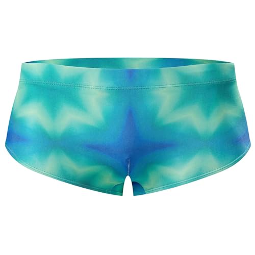 Image of Men's Square Leg Swimming Jammer Shorts UPF50+,Men Swimsuit Swim Jammers Fabric Shape Retention