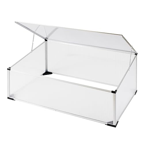 Preisvergleich Produktbild DEMA Alu Frühbeet Gewächshaus Gartenhaus Treibhaus Tomatenhaus Pflanzbeet mit Aluprofil