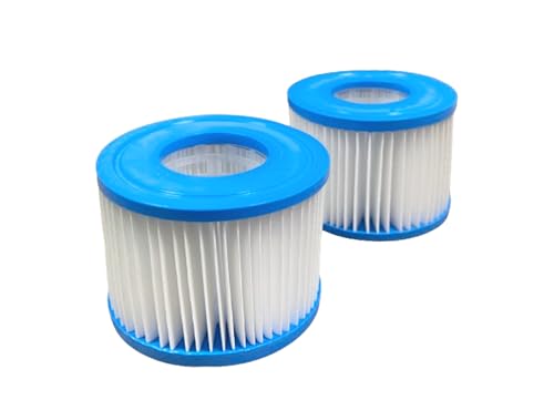 FanceSwim Filter Cartridge VI Size for Inflatable Hot Tub and Spa Models-2 Pack