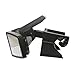 INSERT TOOLLESS PRODUCTS AMS1971 1,000-Lumen Gutter-Mount Triple-Head Solar Security Light, Black