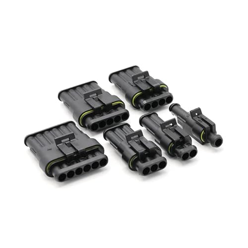 Terminales de enchufe de cable automotriz 5 pin hembra para coche 12A 7