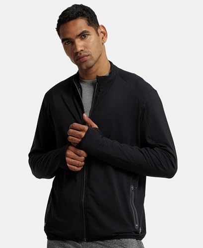Image of Jockey SP17 Men's Soft Touch Microfiber Elastane Stretch Thumbhole Jacket with Stay Dry Treatment
