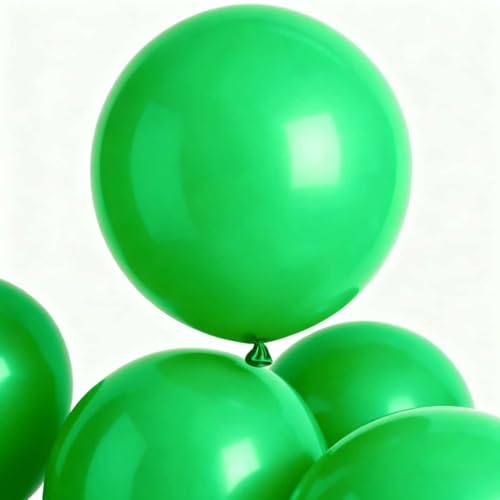 Image of 30 Pack Green Balloons 36 Inch Green Latex Large Balloon Bulk - for Forest Party Decorations and Events