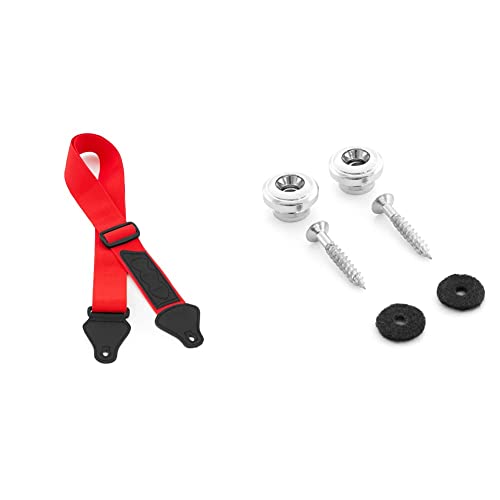 TIGER UAC4-RD Sangle de Ukulele pour Ukes Soprano, Concert, Tenor et Baritone avec porte plectre – Rouge - Les Beatles, Paul McCartney, John Lennon, RIngo Starr, George Harrison TIGER UAC4-RD Sangle de Ukulele pour Ukes Soprano, Concert, Tenor et Baritone avec porte plectre - Rouge