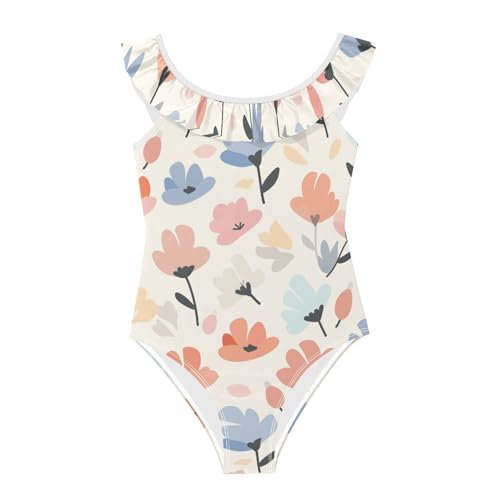 Bañador para niñas SyXIOP de flores pastel confeccionado en tejido suave