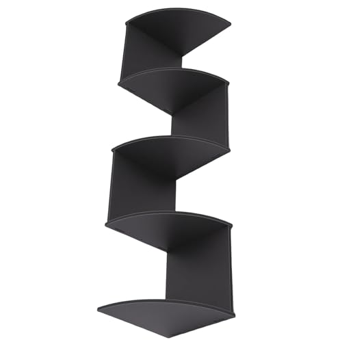 Fabater Estante Esquinero Montado en la Pared, Estante de Almacenamiento Multicapa de 5 Niveles para Ahorrar Espacio, Organizador de Pared con Soportes Reforzados para Sala de Estar, Dormitorio,