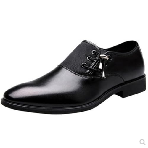 Dress Shoes for Men Men's Pointed Low Top Breathable Solid Color Dress Shoes for Formal and Casual Wear