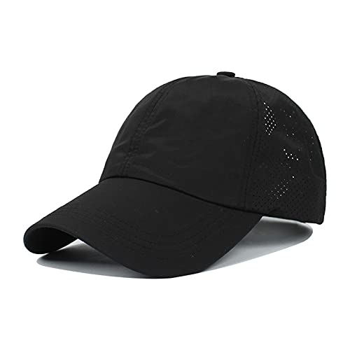 Gorra de béisbol mujer negra con ajuste rápido miniatura 3