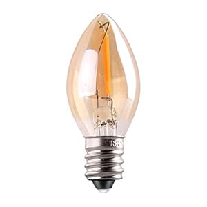 Genixgreen C7 LED-lamp E14 Edison gloeilamp 0,5 W filament nachtlamp vervanging 5 W gloeilampen, 2200 K warm wit vintage…