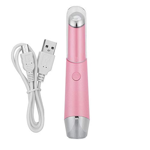 Preisvergleich Produktbild elektrisches Augenmassagegerät, heiße Kompresse mit konstanter Temperatur von 42 ° C, negative Ionen der roten und blauen Vibration, Anti-Falten-Augenmassagegerät, wiederaufladbar, Augenpflege(Rosa)