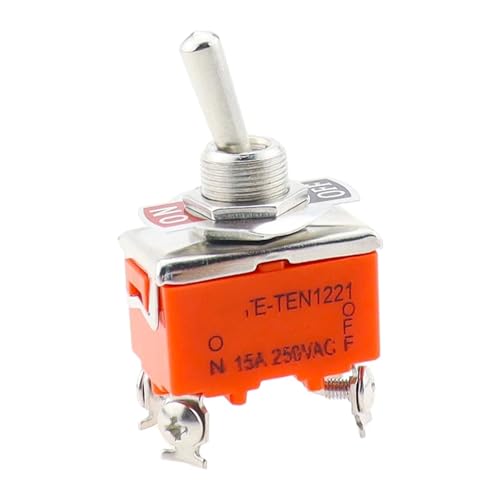 Interrupteur à bascule E-TEN1221 15A 250VAC 4 broches haute capacité pour circuits d'alimentation