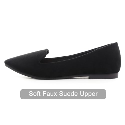 Image of Dear Time Women's Classic Ballets Pointy Toe Flats Comfortable Dress Flats Office Work Shoes