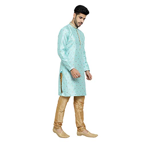 Men's Silk Printed Kurta Set4