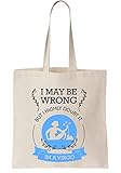 100 % natural Bolsa de lona con signo del zodiaco I\'m A Virgo