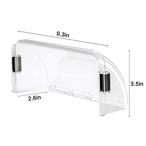 Lisol 4 Pack Magnetic Air Deflector Adjustable for Sidewall Vent and Ceiling Registers, Ceiling Vent - Thumbnail 5
