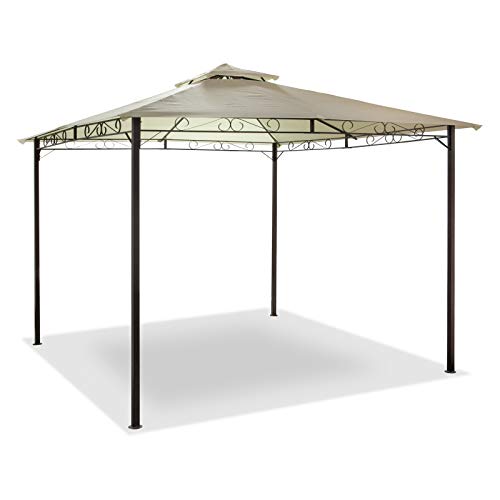 SunTime Malaga 3m Steel Gazebo Ecru