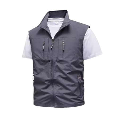 Chaqueta sin mangas para senderismo chaleco softshell hombre running