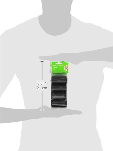 Image of Clean Go Pet Replacement Dog Waste Bags, 8-Pack of 20-Count Rolls of Durable, Leakproof Plastic Poop Bags, Black