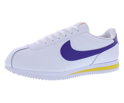 Nike Cortez Men's Shoes (DM4044-106, White/Varsity Maize/Varsity Purple) Size 8