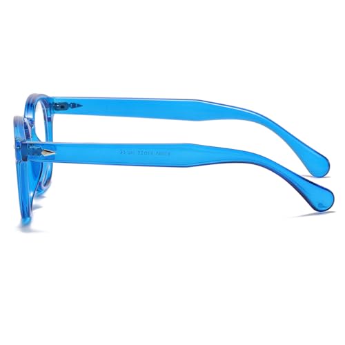 Image of Retro Round Blue Light Blocking Glasses for Men Women, Vintage Frame Non-prescription Computer Reading Eyeglasses