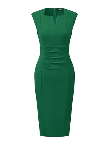 Image of Allegra K Women's Sheath Dress Pencil Work Sleeveless Professional Office Dresses