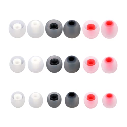 Image of Silicone Earbud Tips Earbuds Replacement Ear Tips Gels Bud for Popular in-Ear Headphones Other Inner Hole from 3.8mm - 5.1mm Earphones 9 Pairs S /M /L