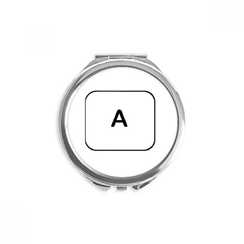 Clavier symbole miroir de poche portable maquillage 2,6 pouces