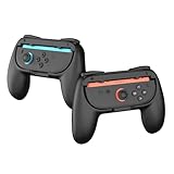 Immagine di MoKo Grip per Nintendo Switch 2 Joy-Con, Confezione da 2 Impugnature Ergonomiche per Joy-Con Switch 2, kit di Impugnature Antiscivolo, Carbone Nero
