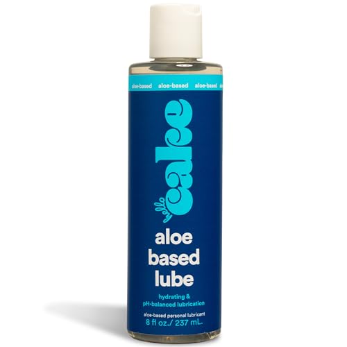 Hello Cake Aloe-Based Personal Lubricant - Hydrating Hypoallergenic pH-Balanced Non-Sticky Condom Compatible for Men Women & Couples 8 fl oz