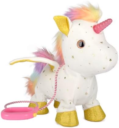 Unicorn Gift Toys for Girls Age 4-6,Interactive Light-Up Walking ...