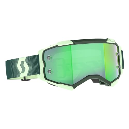 SCOTT Fury MX Goggle Cross/MTB Brille grün/grün Chrom Works