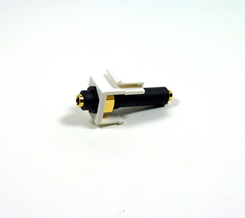 3.5Mm Keystone Snap-In Stereo Jack White Female In-Line Modular Coupler For Wall Plate; 45-774 #TOP4