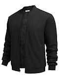 COOFANDY Men's Lightweight Bomber Jacket Casual Varsity Jacket Full Zip Flight Jackets Textured Jacket