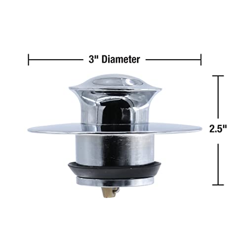Cubierta para desagüe Danco Ez cromada para un baño impecable 4