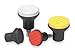 Mushroom Knob, M6 Internal Thread, 0.98" L, Thermoplastic