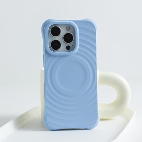 Coque silicone liquide iPhone 13 bleu ciel charge sans fil induction anti-rayures
