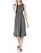 Produktbild Amazon-Marke: Daily Ritual, Jersey-Damenkleid, ärmellos, gerafft, Charcoal Heather Grey, US L (EU L - XL)
