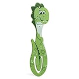 Flexilight Pals Leselicht (Dino) - grün - 2 in 1 Leselampe & Lesezeichen - LED Leselicht - Geschenk für Leser, Buchliebhaber - Deutsche Ausgabe: Superleicht und voll flexibel